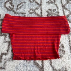 Off the shoulder crop top